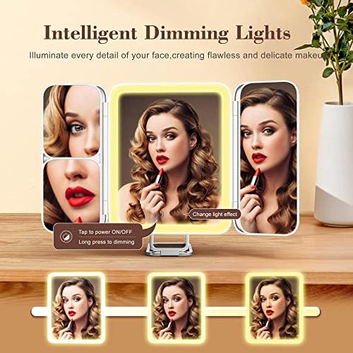 Sejoy Portable Makeup Vanity Mirror 1x-7x Magnification 64 LED