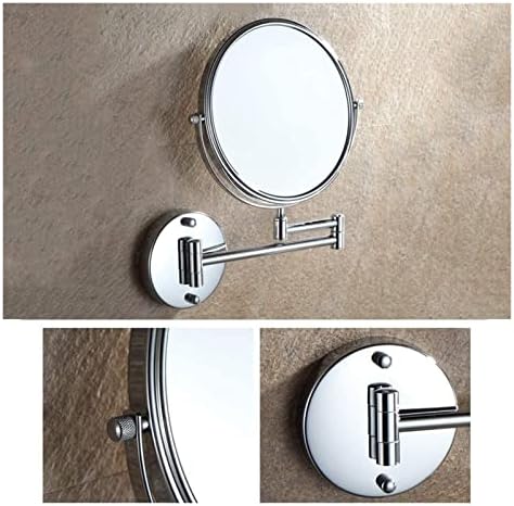 ZADIKO 5X Magnifying Wall-Mounted Makeup Mirror Copper for Home Bathroom