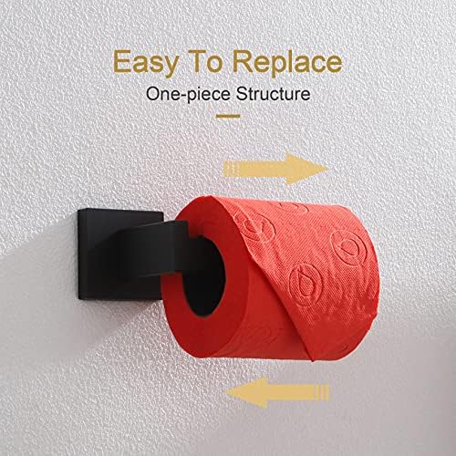 Sturdy Black Toilet Paper Holder