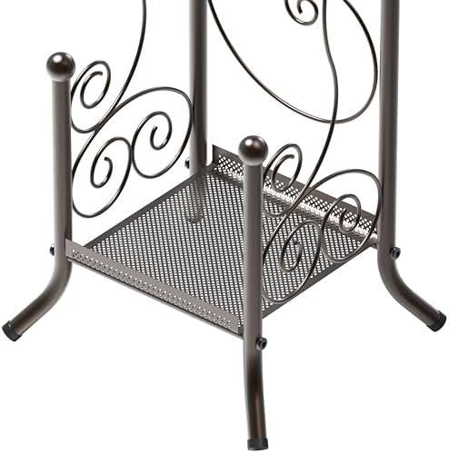 Toilet Paper Holder with Storage Bronze