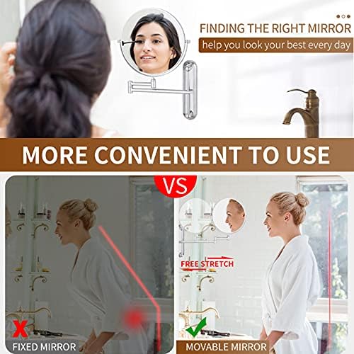 Elegant Double-Sided Adjustable Makeup Mirror