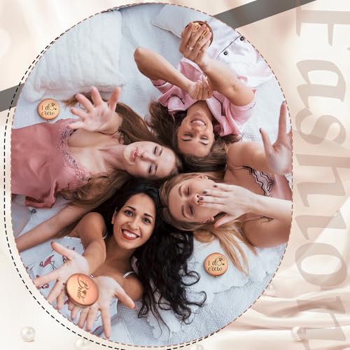 Belle Bridesmaid Set - Rose Gold Compact Mirrors for Weddings