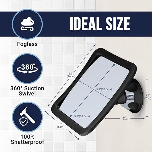 MIRRORVANA fogless shower mirror