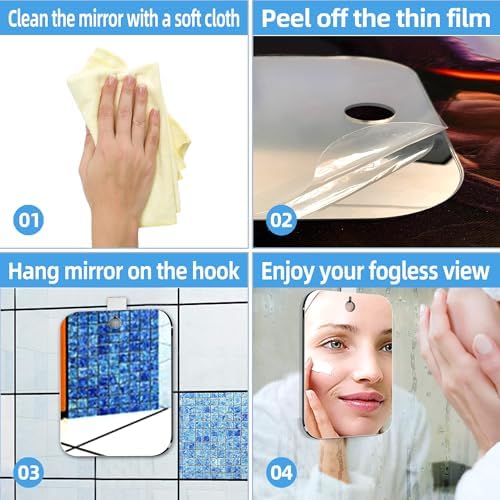 6x8 Anti-Fog Shower Mirror