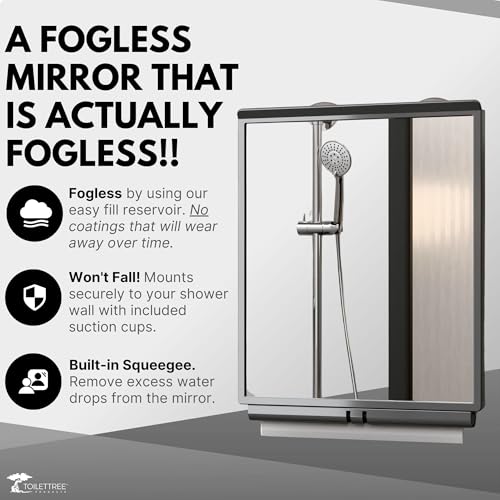 Fogless shower mirror keeps you seeing clearly