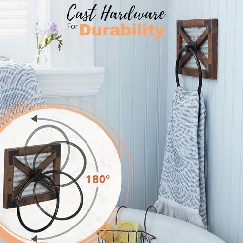 Autumn Alley Farmhouse Towel Holder for Bathroom