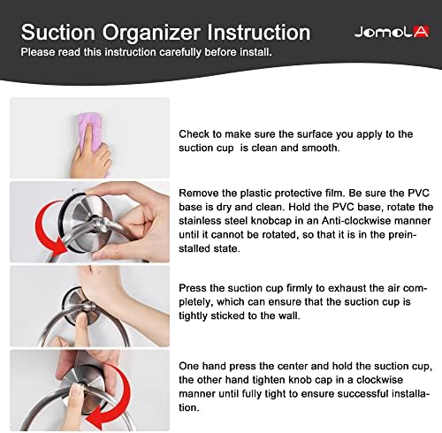 Stainless Steel Suction Towel Holder for