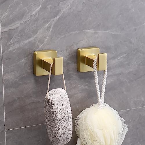 5-Piece Gold Bathroom Hardware Set Stainless Steel Towel Bar