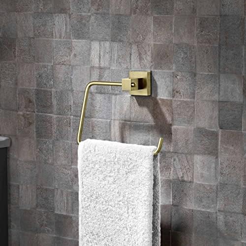 KIBI Cube Bath Towel Ring Durable Brass Towel Holder
