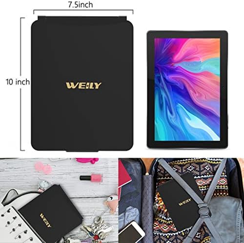 WEILY 72 LED Touch-Screen Folding Makeup Mirror