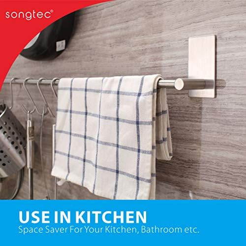Strong Attach Without Drill Adhesive Bath Towel Bar