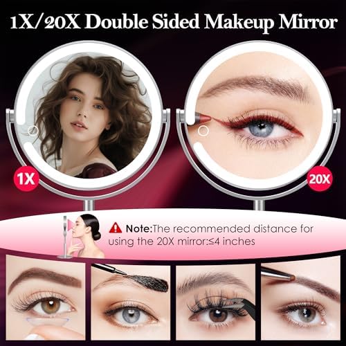 Pedomirror - Luxury Rechargeable Makeup Mirror with 360 Light