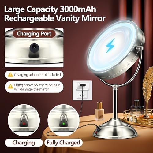 20X Magnifying Lighted Makeup Mirror for Daily Use