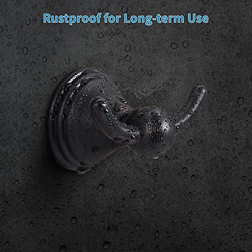 FILTA 2-Piece Bathroom Robe Towel Hooks Oil Rubbed Bronze Traditional Design