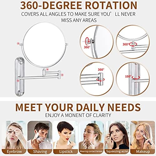 Elegant Double-Sided Adjustable Makeup Mirror