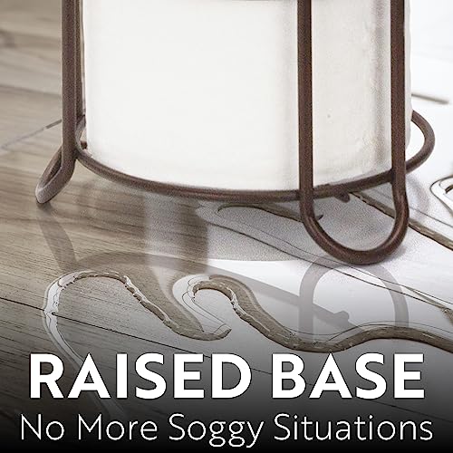 BROOKSTONE Bronze Toilet Paper Organizer Space-Saving Anti-Slip