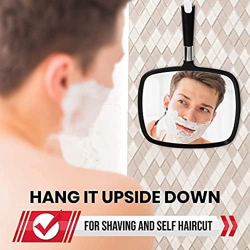 MIRRORVANA Large Hand Mirror withComfortable Handle