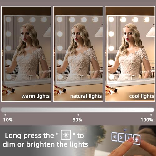 Hansong Vanity Mirror with Lights and Speaker