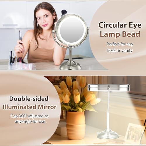 Professional 10x Magnifying Lighted Makeup Mirror with 85 Size