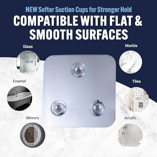 MirrorVana Travel Shower Mirror - Stay Sharp Stay Cool