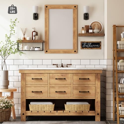 Bathroom Farmhouse Decor Set Floating Shelves Decor