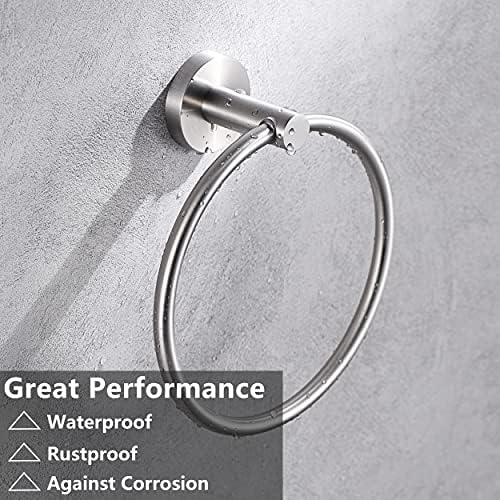 Sturdy Stainless Steel Towel Toilet Paper Holder Set