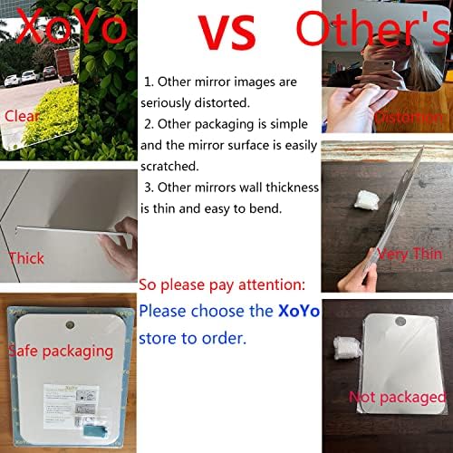 XoYo-Large Fogless Shower Mirror Premium Shave Safety Design