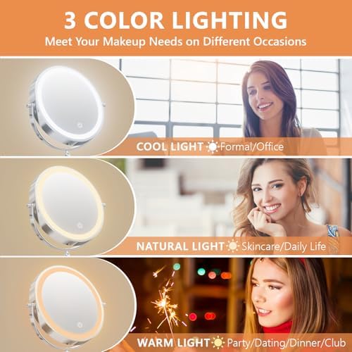 Wall Mounted Magnifying Makeup Mirror