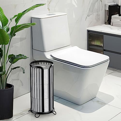 Toilet Paper Holder Stand Heavy-Duty Modern Style