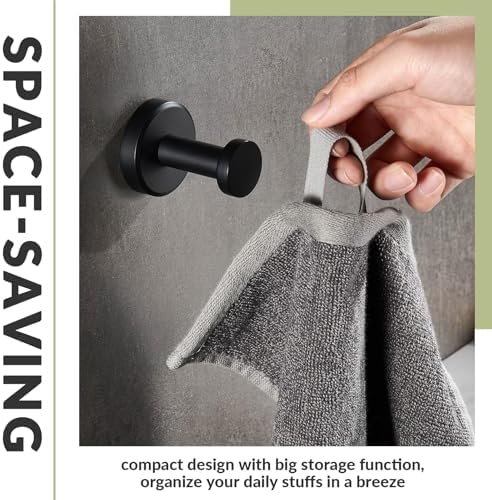 Stainless Steel Robe Towel Hook Bathroom Storage Solution