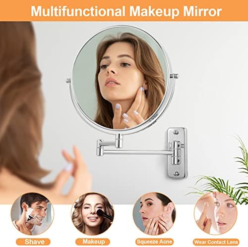 9 Magnifying Wall-Mounted Makeup Mirror