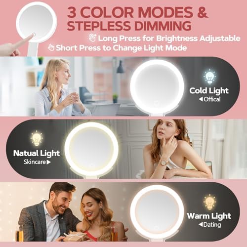 MIYADIVA 30X Lighted Makeup Mirror