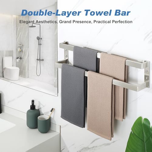 Alise 24 Double Towel Bar Set