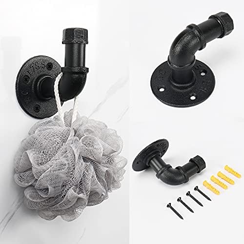 Jeasor Industrial Pipe Bathroom Towel Ring Kit