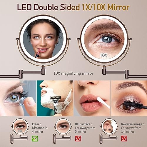 Stylish Wall-Mounted Makeup Mirror