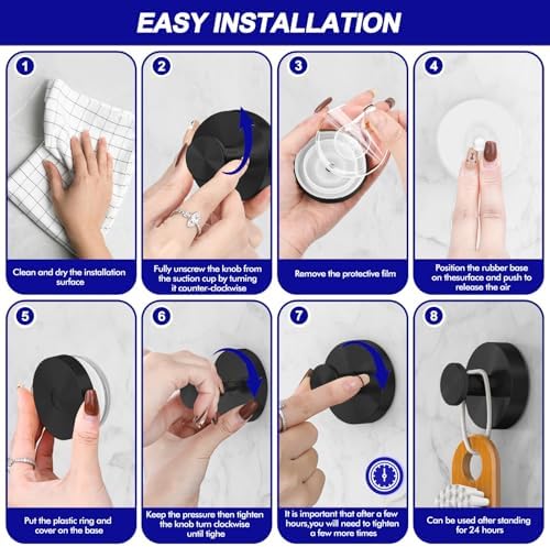 Double-Purpose Suction Cup Hooks for Bathroom