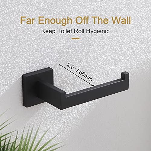 Sturdy Black Toilet Paper Holder