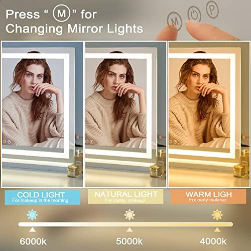 Sucedey Vanity Mirror with Lights for Makeup