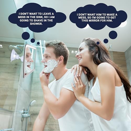 MIRRORVANA Fogless shower mirror set