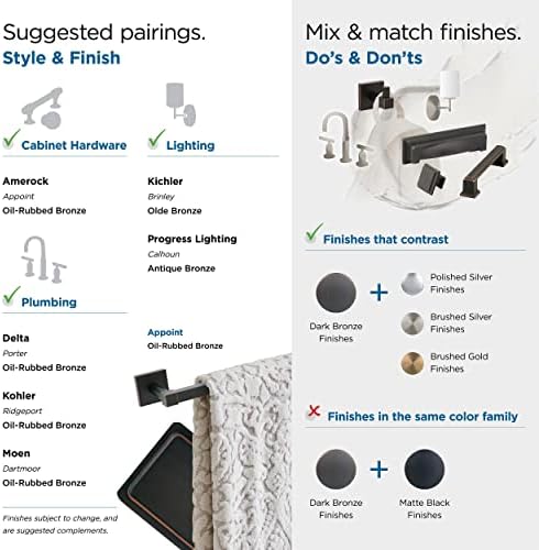 Amerock BH36072ORB Oil Rubbed Bronze Towel Ring