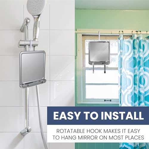 MirrorVana Low-Fog Shower Mirror
