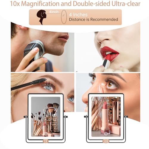FASCINATE Rechargeable Wall-Mounted Makeup Mirror