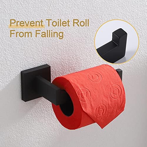Sturdy Black Toilet Paper Holder