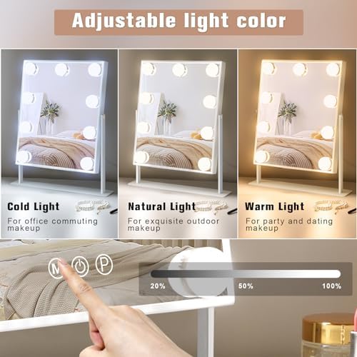 Elegant Vanity Mirror with Changing Lights to Dish with Your Best Look