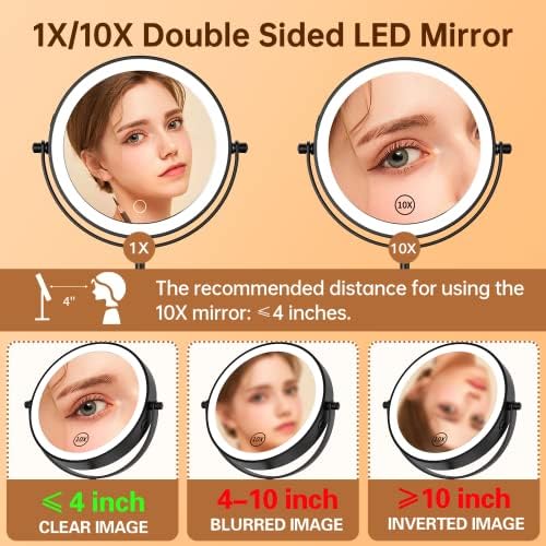Gospire 7 Lighted Makeup Mirror with Magnification