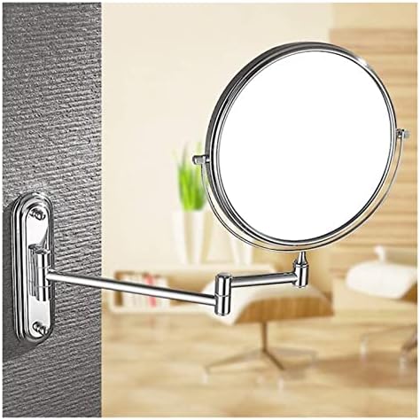 ZADIKO Wall-Mounted Makeup Mirror 5X Magnifying Copper-Finished Durable