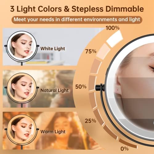 Gospire 7 Lighted Makeup Mirror with Magnification