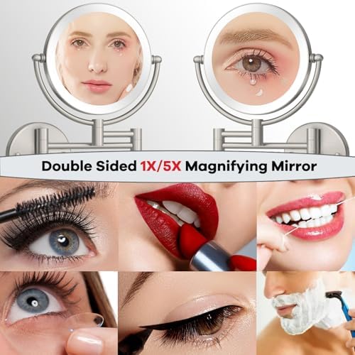 Luxury 8-inch Wall-Mounted Makeup Mirror