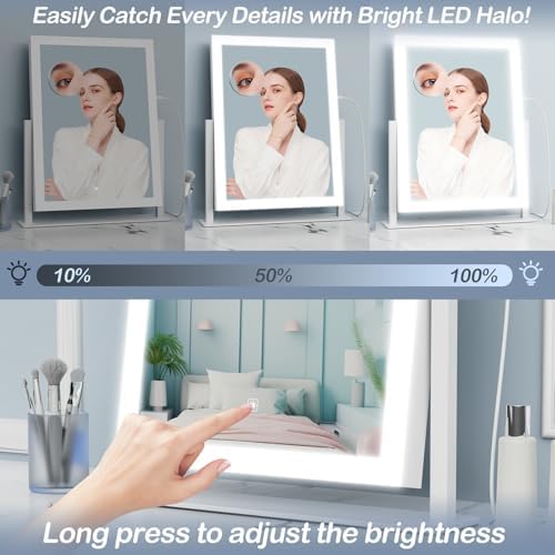 Versatile Lighted Makeup Mirror for Professionals