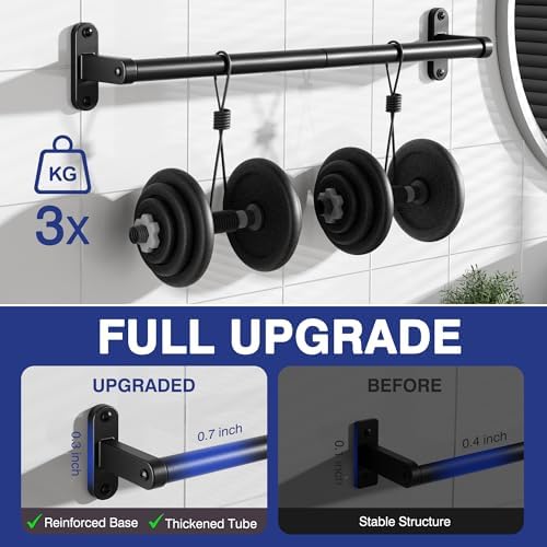 24 Rustproof Towel Rack Space-Saving